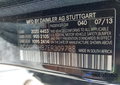 2014 Mercedes-Benz C 250 Sport from USA, damaged, VIN WDDGF4HB7ER309788